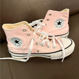 Kids Converse Light Pink Canvas High-Tops